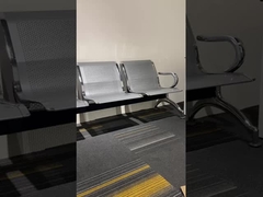 Стальная рама 3-местный ожидательный стул прочный удобный для гостиной