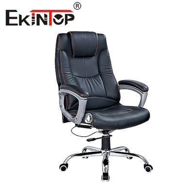 Офисная мебель Регулируемая деревянная кожа PU ChairBoss Office Chair