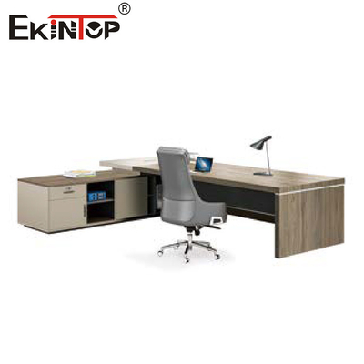 Русый Extendable стол компьютера с ящиками для дома офиса