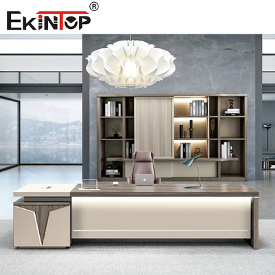 Русый Extendable стол компьютера с ящиками для дома офиса