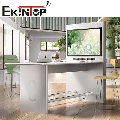 Раздвижной прямоугольный конференц-стол EKintop из алюминия для переговоров и встреч